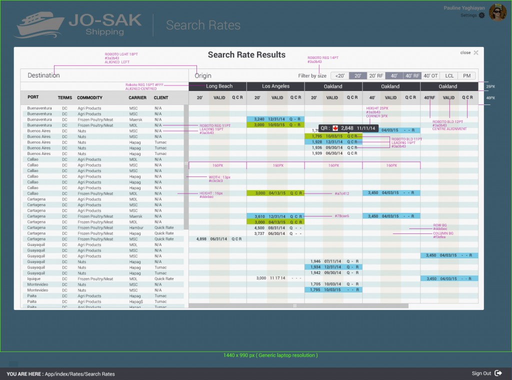 Josak Shipping: Screen 3
